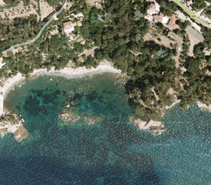 votre classe de mer vue d'avion