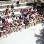 amphitheatre les élèves de la classe de mer dans l'amphithéatre